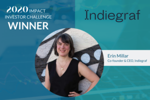 Indiegraf, winner of the 2020 Impact Investor Challenge