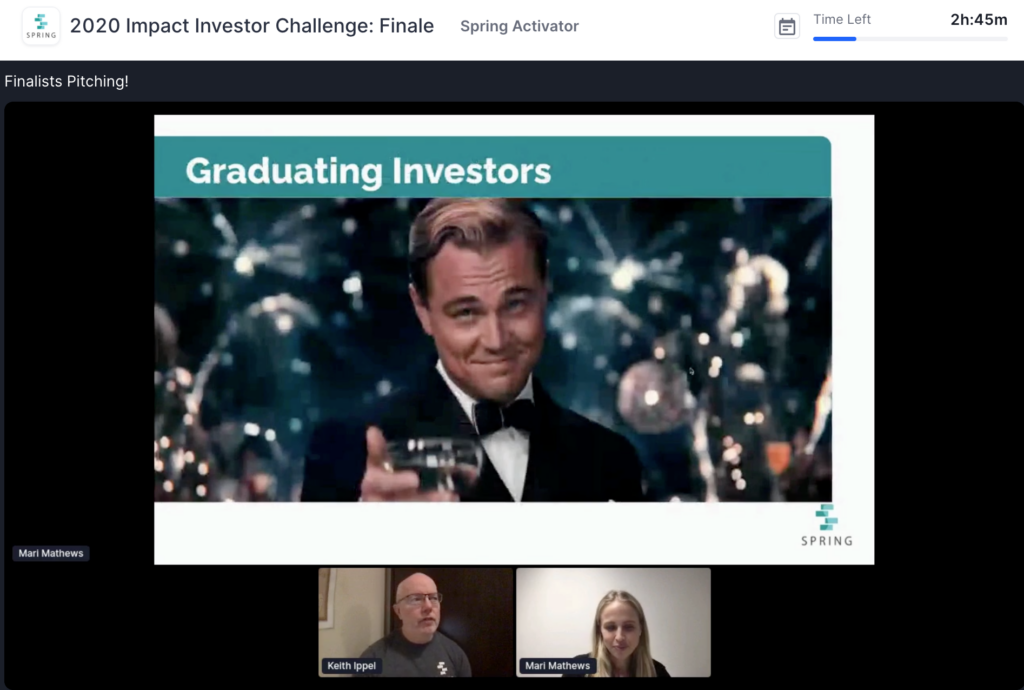 2020 Impact Investor Challenge Graduating Investors