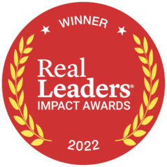 Real Leaders Impact Awards 2022 Winner Emblem